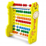 Numaratoare haioasa  Abacus Giraffe - socotitoare abac din lemn, model de girafa AcoolToy